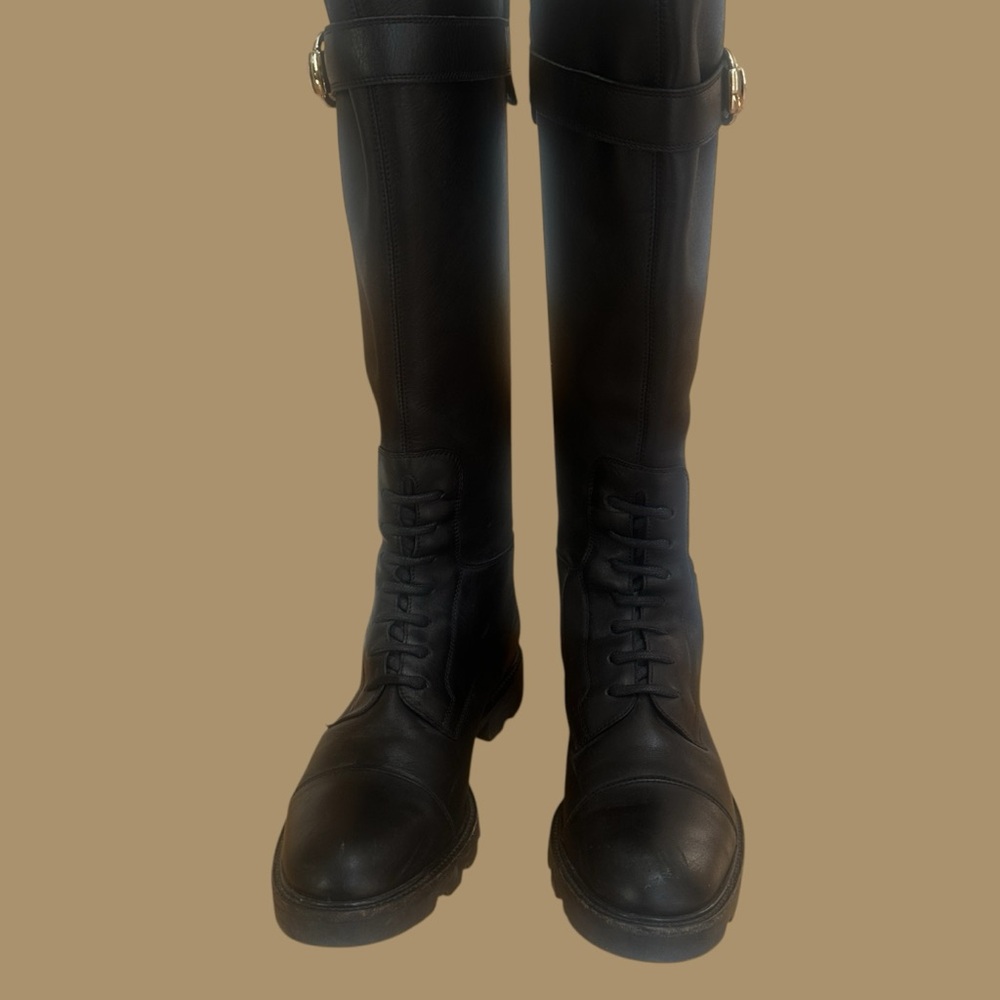 Gucci Vintage Motorcycle boots in black leather